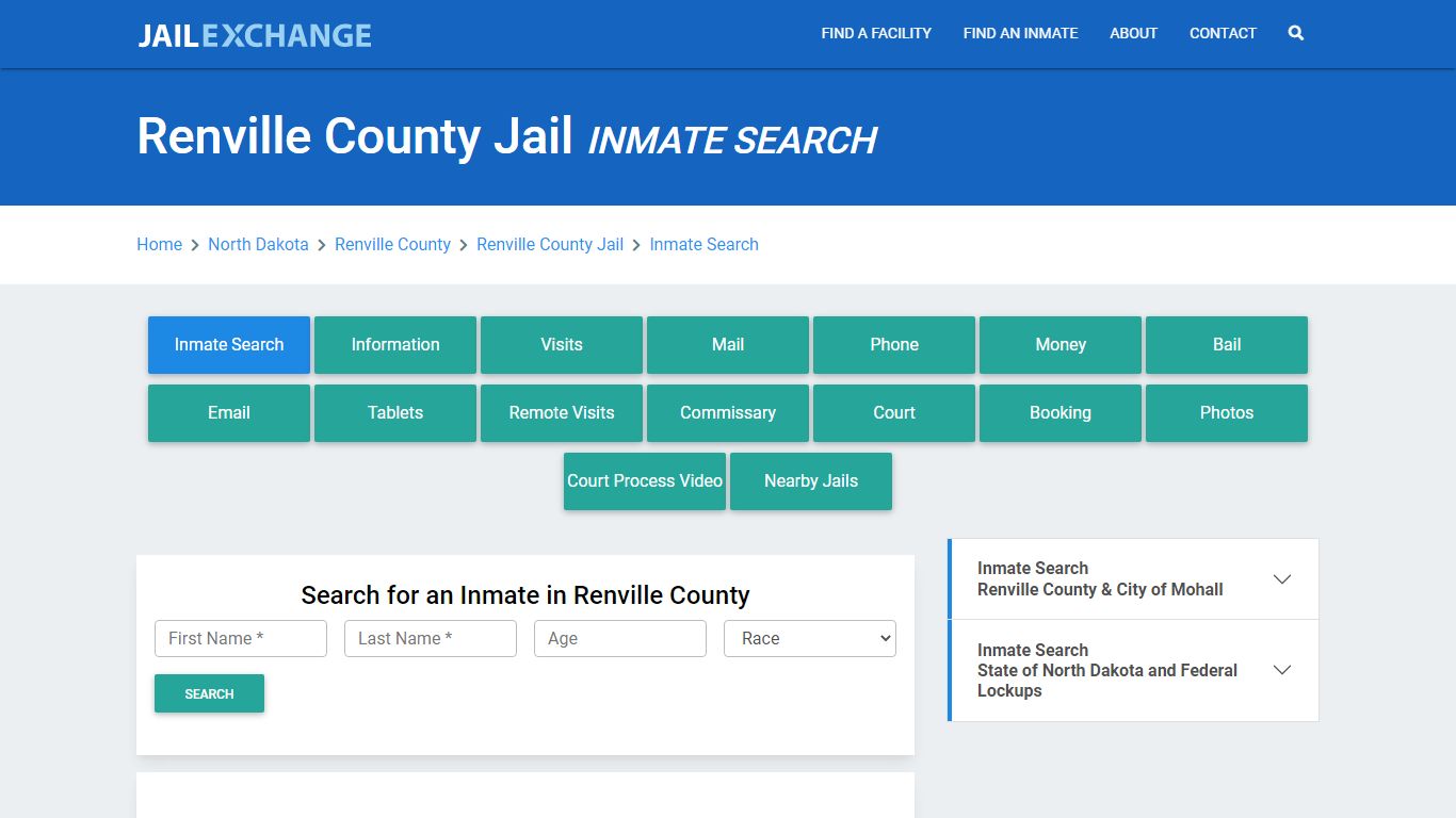 Renville County Jail, ND Inmate Search: Roster & Mugshots