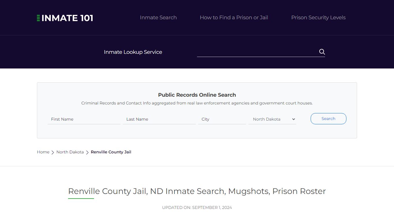 Renville County Jail, ND Inmate Search, Mugshots, Prison Roster