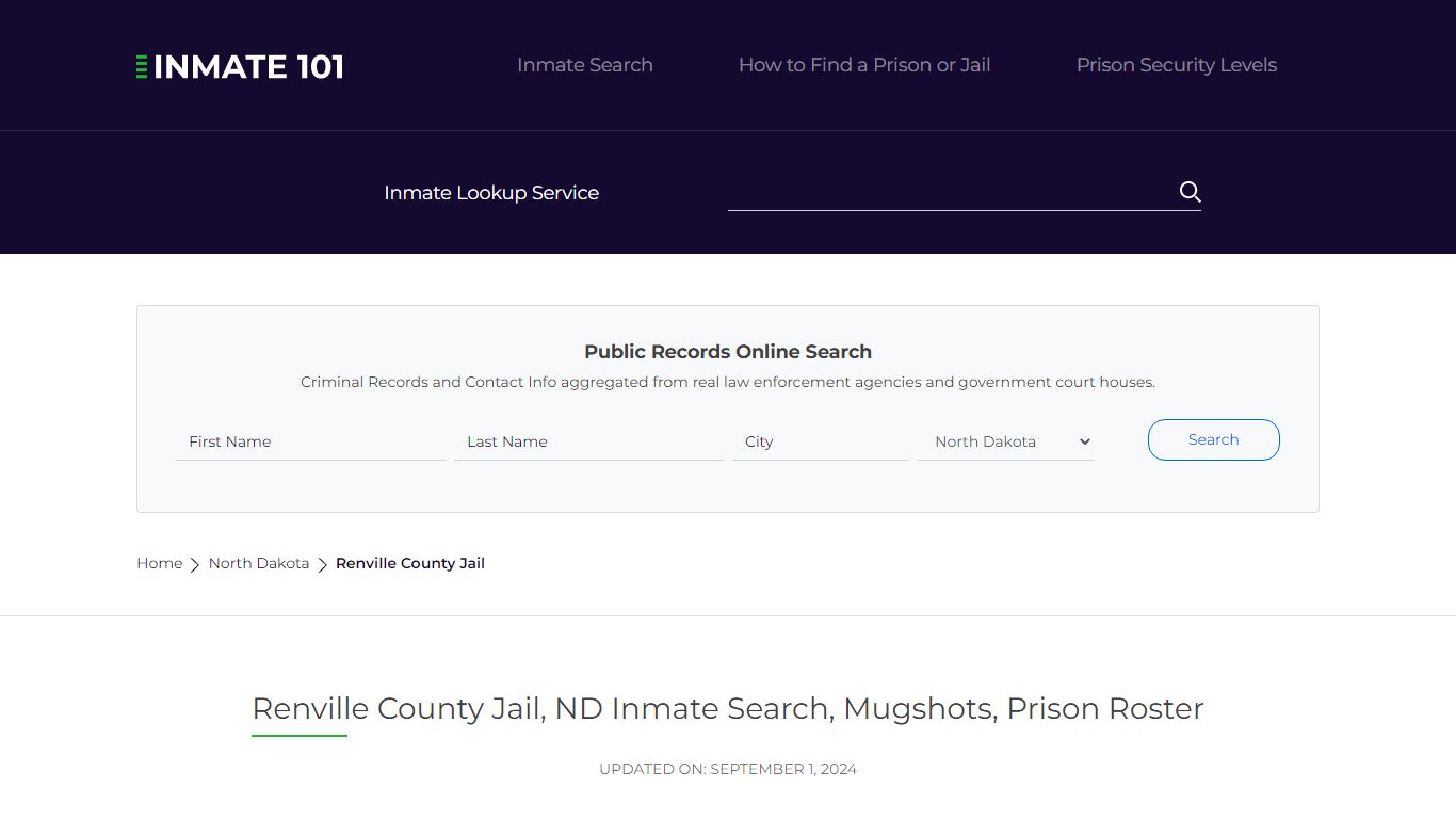 Renville County Jail, ND Inmate Search, Mugshots, Prison Roster